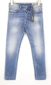 DIESEL Tepphar 0842H Men's W27/L32 Blue Cotton Button-Fly Slim Carrot Fit - Picture 1 of 9
