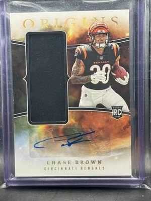 Chase Brown RPA RC Rookie Patch Auto 2023 Panini Origins - Image 1 of 2
