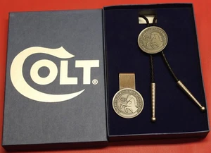 Colt Firearms Bolo Tie / Money Clip set in Box - Picture 1 of 3
