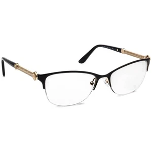 Versace Eyeglasses MOD. 1228 1291 Black/Gold Half Rim Metal Italy 53[]17 140 - Picture 1 of 8