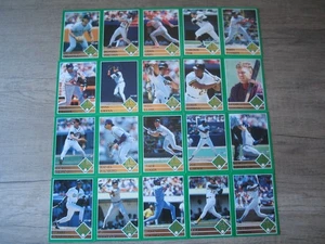 1992 Fleer Baseball Team Leaders 20 Card Insert Set NMT MINT Griffey Jr Ripken - Picture 1 of 2