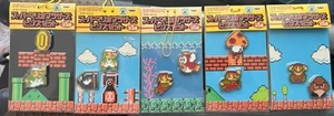FULL SET RARE Super Mario Bros Mario Pins Set Nintendo Japan 2004 Banpresto - Bild 1 von 7