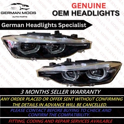 BMW 3 SERIES F30 F31 F80 LCI SHADOW EDITION LED HEADLIGHT LEFT OR RIGHT SIDE OEM - Image 1 of 4