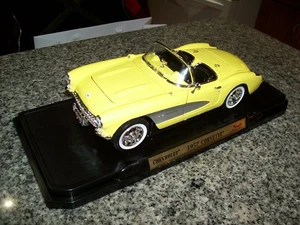 Road Signature 1957 Chevrolet Corvette Maßstab 1:18 gelb - Bild 1 von 4