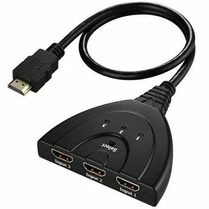 HDMI Switch 4K, 3-Port HDMI Splitter Switcher Supports 4K, Full HD Cable - Picture 1 of 2