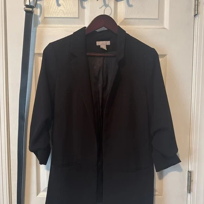 H&M Blazer Ruched Sleeves - Image 1 of 2