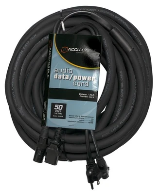 American DJ ADJ SKAC50 50 Foot 16 Gauge Audio Signal Cable And Power Cord Combo - Image 1 of 4