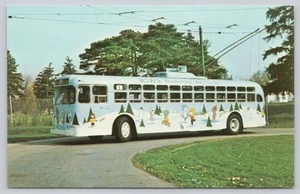 Vintage Dayton Ohio OH Postcard, RTA Winter Bus Trolley, Wintertime Way To Go - Picture 1 of 2