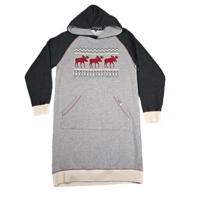 Lazy One Gray Sleep Fleece Hoodie Women’s Size S/M  - Image 1 of 4