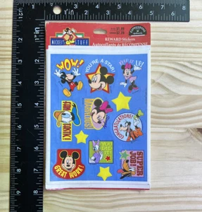 Vintage Hallmark Expressions Mickey 8 Sheets 90s Stickers Unopened - Picture 1 of 3