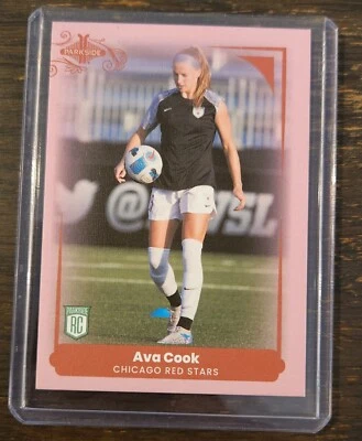 2022 NWSL Parkside Paramount Ava Cook Pink Rookie SP #/225 Chicago Red Stars - Image 1 of 2
