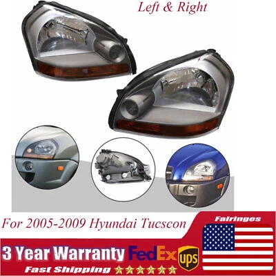 Par de faros para Hyundai Tucson 2005 2006-2008 2009 Foto 1 de 4