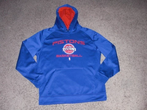 DETROIT PISTONS athletic style Hoodie Sweatshirt men's Large Cover
