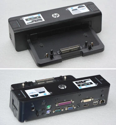 DOCKING STATION HP PORT REPLICATOR 8440p 8540w 8460p 8560W 8470P RS-232 LPT D15c - Bild 1 von 4