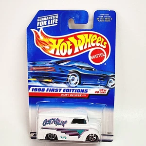 Hot Wheels 1998 First Editions Dairy Delivery #10 Got Milk Collector #645 - NOS - Picture 1 of 7