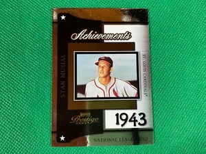 2004 Playoff Prestige Achievements #5 Stan Musial 43 MVP St. Louis Cardinals - Picture 1 of 1