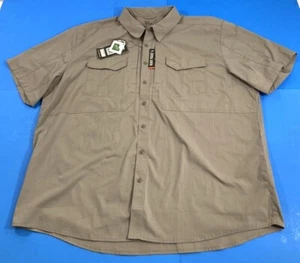 NEW 3XL 5.11 TACTICAL MENS STRYKE S/S SHIRT 71354 PATCH REMOVED KHAKI 3XL - Picture 1 of 3