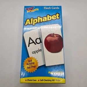 Alphabet Flash Cards Learning Fun Trend Enterprises 80 Cards Ages 4 & Up NEW - Picture 1 of 4