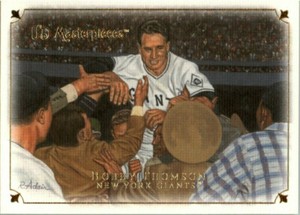 2007 UD Masterpieces #3 Bobby Thomson New York Giants Baseball Card