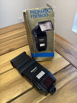 Promaster FTD 5600 Electronic Shoe Mount Flash For Canon Rebel film cameras - Image 1 of 4