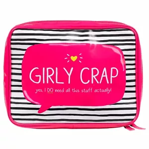 Bolso de lavado de mierda Happy Jackson Girly blanco/negro/rosa - Nuevo - Imagen 1 de 4