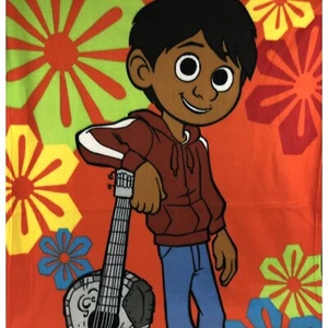 COCO Disney Movie Club Throw Blanket Cover 48" x 36" 2018 Cartoon Miguel - Picture 1 of 4