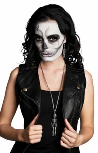Skelett Ohrringe Skelett und Skelett Halskette Skelett Knochen Totenkopf KK - Bild 1 von 1