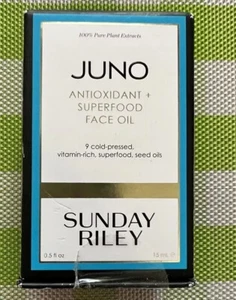 SUNDAY RILEY Juno Antioxidant + Superfood Face Oil 0.5 oz (15ml) Authentic - Picture 1 of 6