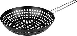 Fox Run Non-Stick Stir Fry Wok/Steamer 17.5" x 11" x 4.5" Black  #5459 New/ Tags - Picture 1 of 4