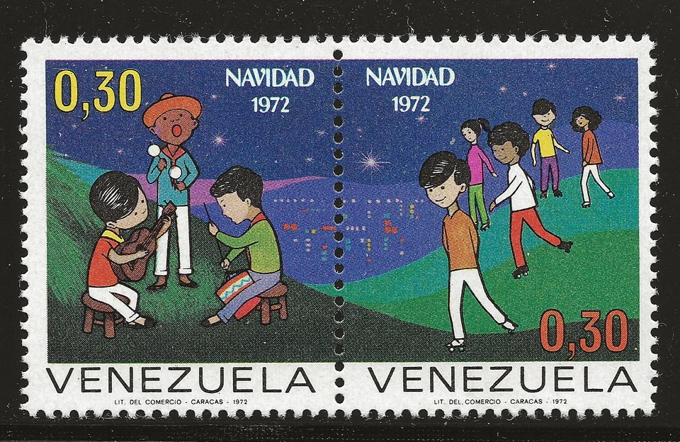 委内瑞拉 Scott #1006a,一对 1973 完整套装 FVF 全新无标签 — 第 1/1 张图片