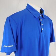 Subaru Black Label Men Blue Polo Golf Shirt Embroidered Impreza WRX STI Sz XL