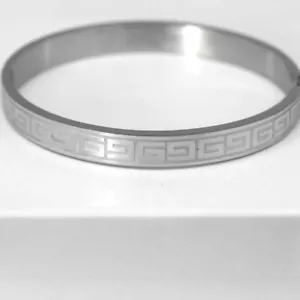 Herren 7" Edelstahl 7mm Design Armreif, Armband Hochglanzpoliert Box - Bild 1 von 4