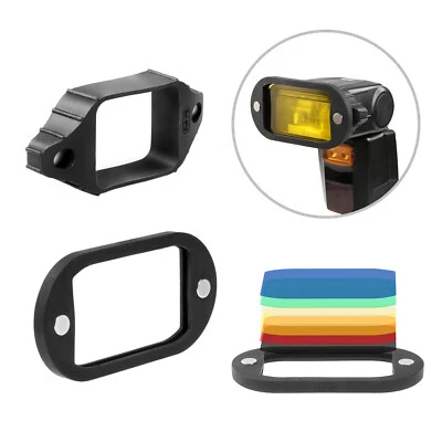 Selens Universal 7 colors Gel Filter Grip Rubber Band Magnetic Flash Modifier - Image 1 of 4