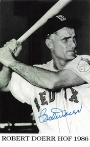 ROBERT DOERR UH BOSTON RED SOX HOF 1986 SIGNED 3363 G - Picture 1 of 1