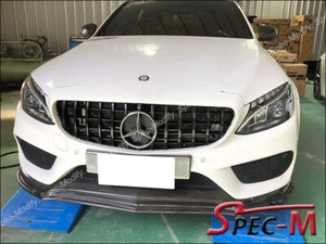 Parrilla delantera negra brillante estilo GT para 2015-2018 C250 C300 C400 C450 W205 - Imagen 1 de 3