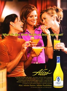 ALIZE ALCOHOL BEVERAGE AD #2 RARE 1997 OUT OF PRINT 2 SIDED - Bild 1 von 2