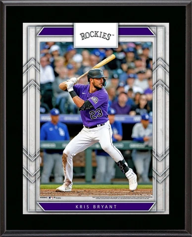 Kris Bryant Colorado Rockies 10.5" x 13" Sublimated Player Plaque Cover