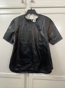 Mlle Mademoiselle Stylish Lambskin Leather Women's Top Size 6 - Picture 1 of 17