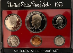 1973 US Mint Proof Set - San Francisco - Picture 1 of 2