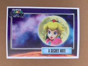2009 SUPER MARIO GALAXY #141 PEACH A SECRET NOTE Enterplay Nintendo Image