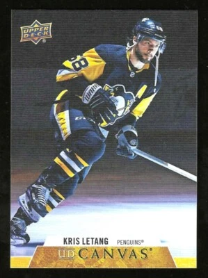 2020-21 UD CANVAS #C63 "KRIS LETANG" (PENGUINS) MINT!!! - Image 1 of 2
