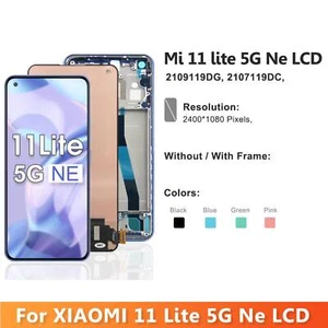OLED LCD Display Touch Screen Digitizer Assembly Replacement For Mi 11 lite 5G N - Picture 1 of 21