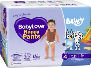 Babylove Nappy Pants Size 4 (9-14Kg) | 112 Pieces (2 X 56 Pack) - Picture 1 of 11
