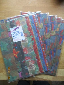 6 x Packungen Geschenkpapier Seidenpapier Vintage 80/90er Weihnachten - Bild 1 von 4