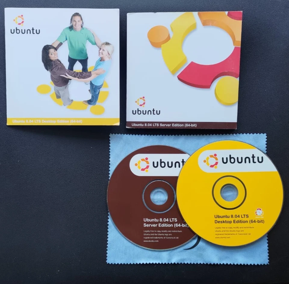 ubuntu 8.04 for your 64bit pc cd - Immagine 1 di 1