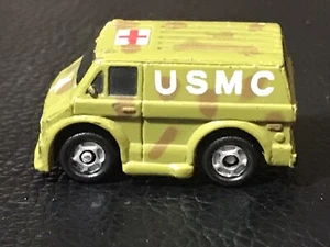 Micro Machines FUNRISE USMC AMBULANCE Vintage Galoob Camo Red Cross Military - Picture 1 of 7