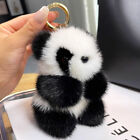 Panda Plush Doll Women Bag Ornaments Cute Imitation Mink Fur Panda Car Keychai Y