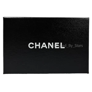 CHANEL Vintage Early 90s Black Gift Box (5-2/16" x 3-6/16" x 1" H) + Accessories - Picture 1 of 16