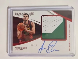 2017-18 Panini Immaculate 5/15 Premium Patch Autographs Ante Zizic #PP-AZC  - Bild 1 von 2