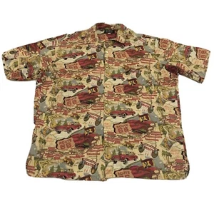 The Walking Co We got our kicks on Route 66 Texas VLV Aloha Shirt Mens Medium - Picture 1 of 12